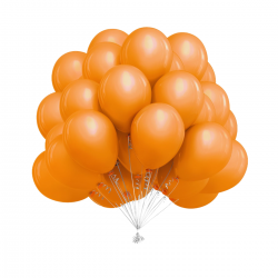 Globos Naranja Látex 35 cm pack 25 unidades
