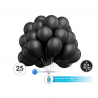 Globos Negro Látex 35 cm pack 25 unidades
