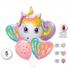 Set de Globos Unicornio "Love You" 5 uds.