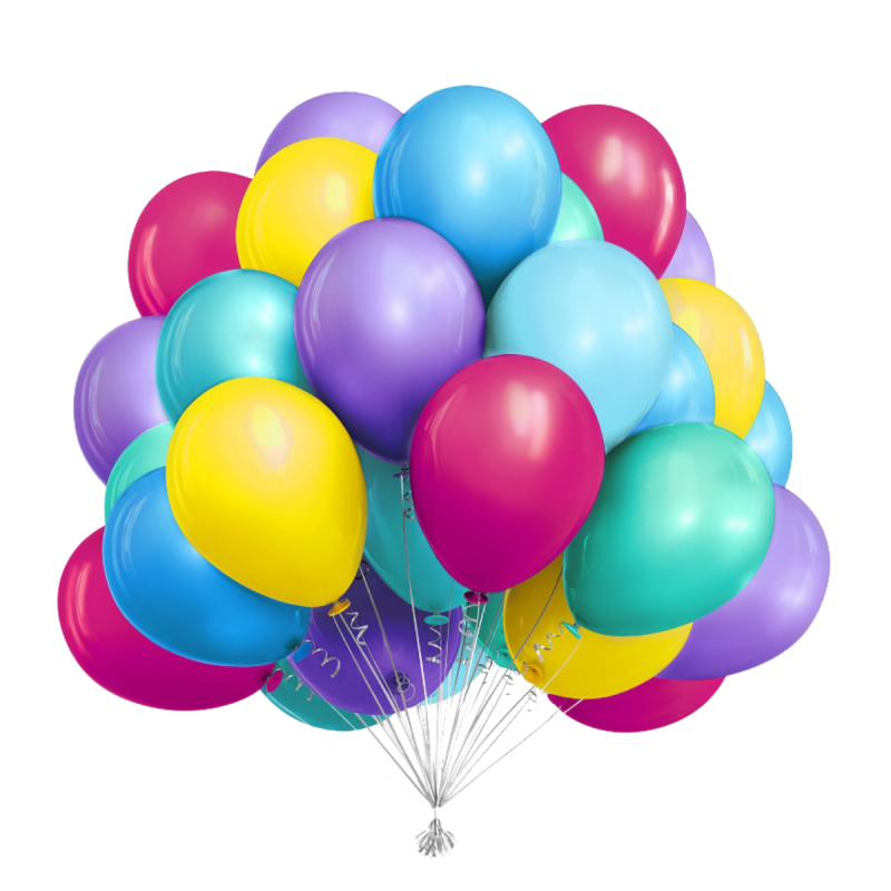 Globos Multicolor Látex 35 cm pack 25 unidades