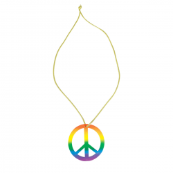 Golgante Paz Multicolor 8cm