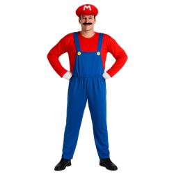 Disfraz de Fontanero Videojuego Adulto