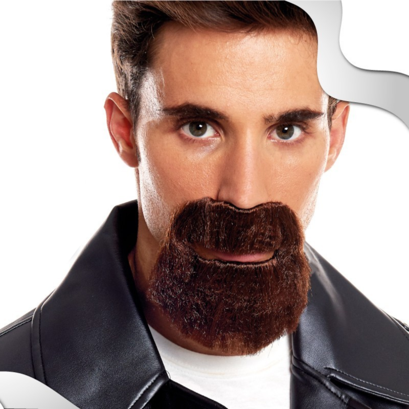 Barba Castaña Postiza