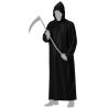 Disfraz Hombre Adulto Tenebroso con Túnica Negra y Capucha