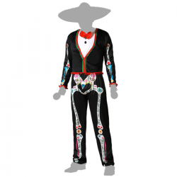 Disfraz Esqueleto Mejicano Adulto