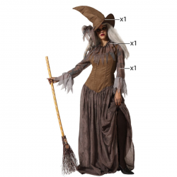 Disfraz de Bruja Marrón para Mujer Adulto