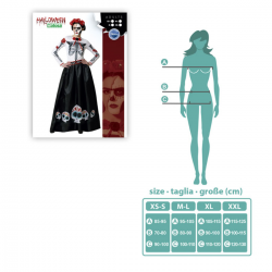 Disfraz Catrina Mexicana con Esqueleto