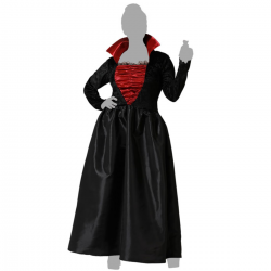 Disfraz Vampiresa Mujer Negro y Rojo