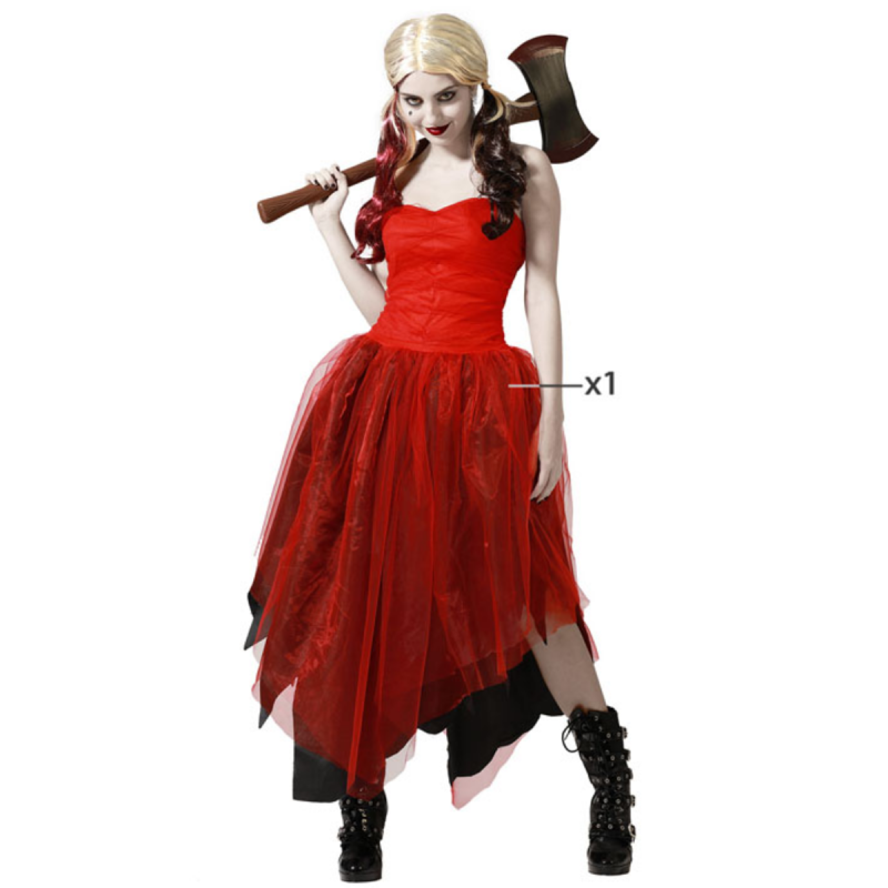 Disfraz Arlequín Rojo Mujer