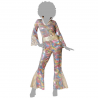 Disfraz Disco Multicolor para Mujer Adulto con Cinturón