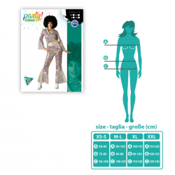 Disfraz Disco Multicolor para Mujer Adulto con Cinturón