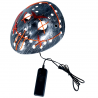 Máscara de Hockey Negra con Luz LED Roja