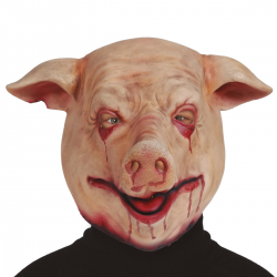 Máscara de Cerdo sangriento en látex
