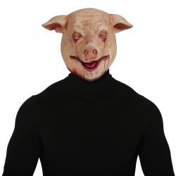 Máscara de Cerdo sangriento en látex