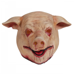 Máscara de Cerdo sangriento en látex