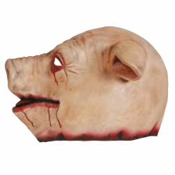 Máscara de Cerdo sangriento en látex