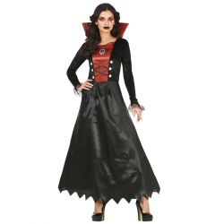 Disfraz Vampiresa Negro Rojo Adulto