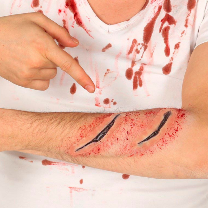 Set de 4 Cicatrices de Látex Realistas