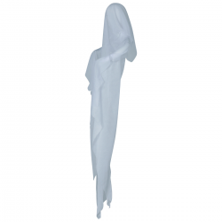 Colgante Fantasma Blanco 72 cm