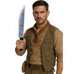 Cuchillo con Sangre 50 cm