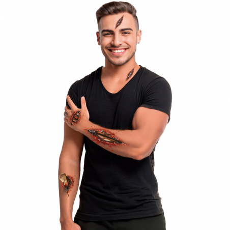 Tatuajes Adhesivos Herida...