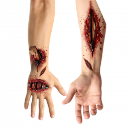 Tatuajes Adhesivos Herida Abierta 30x14 cm