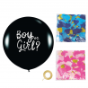 Globo Boy or Girl 50 cm con Confeti Azul y Rosa