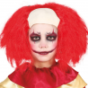 Peluca Calva de Payaso Infantil Roja