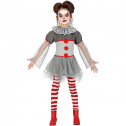 Disfraz de Payasa Malvada Infantil