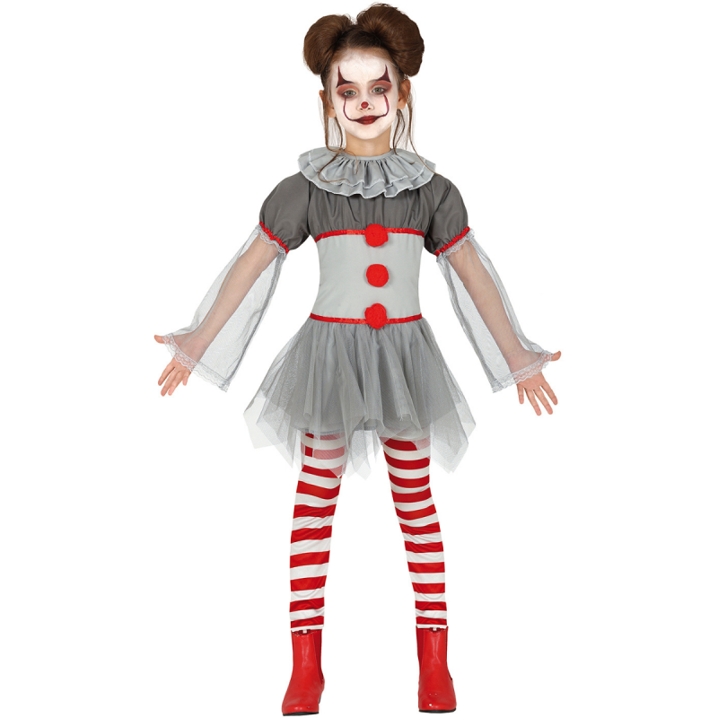 Disfraz de Payasa Malvada Infantil