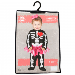 Disfraz de Esqueleto con Tutú para Bebé Niña