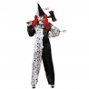 Disfraz Payaso Siniestro Blanco y Negro Unisex Adulto