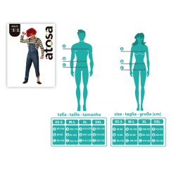 Disfraz Muñeco Diabólico Multicolor para Hombre Adulto