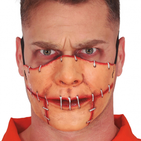 Media Máscara Boca Cosida...