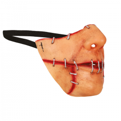 Media Máscara Boca Cosida de Látex