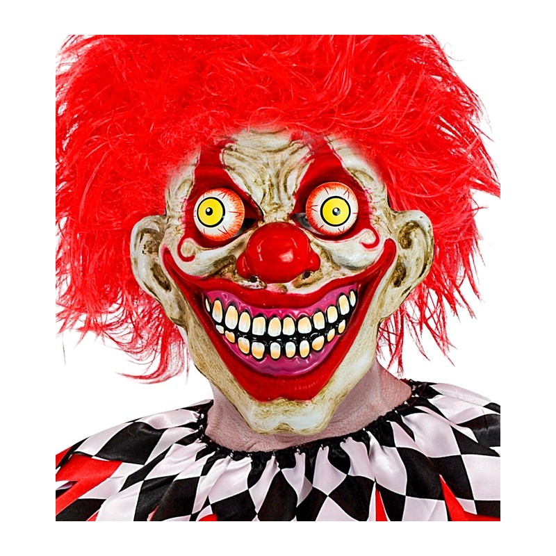 Máscara Payaso de Terror con Ojos Desorbitados