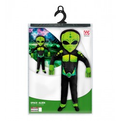 Disfraz de Extraterrestre Adulto con Máscara Gigante