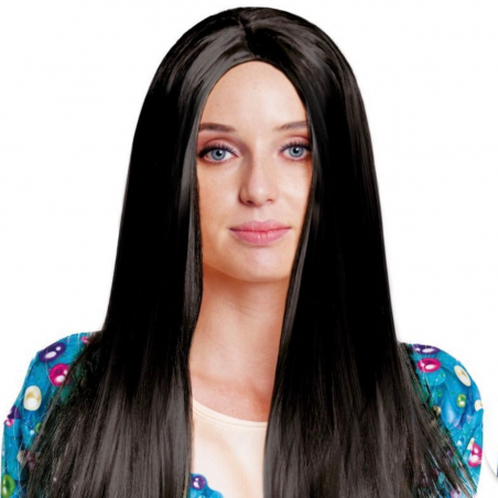 Peluca Extralarga Negra