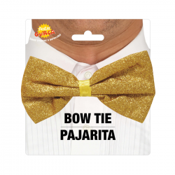 Pajarita Dorada 12 cm