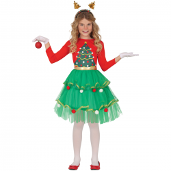 Disfraz Árbol de Navidad para Niña