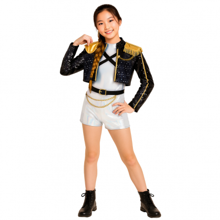 Disfraz Pop Star Silver...