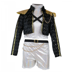 Disfraz Pop Star Silver Leader K-Pop – Niña