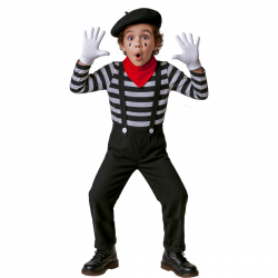 Disfraz de Mimo Infantil Unisex