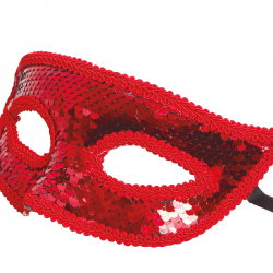 Antifaz de Lentejuelas Rojo