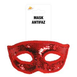 Antifaz de Lentejuelas Rojo