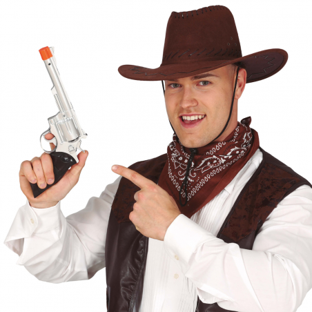 Pistola Vaquero Plata 32 cm