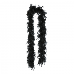 Boa Negra de Plumas Años 20