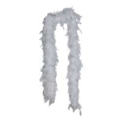 Boa Blanca de Plumas Años 20