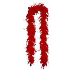 Boa Roja de Plumas Años 20