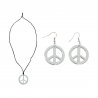 Conjunto Hippie Collar y Pendientes Plata